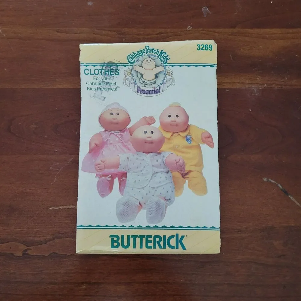 3269 Vintage Cabbage Patch Sewing Pattern Clothes Butterick
